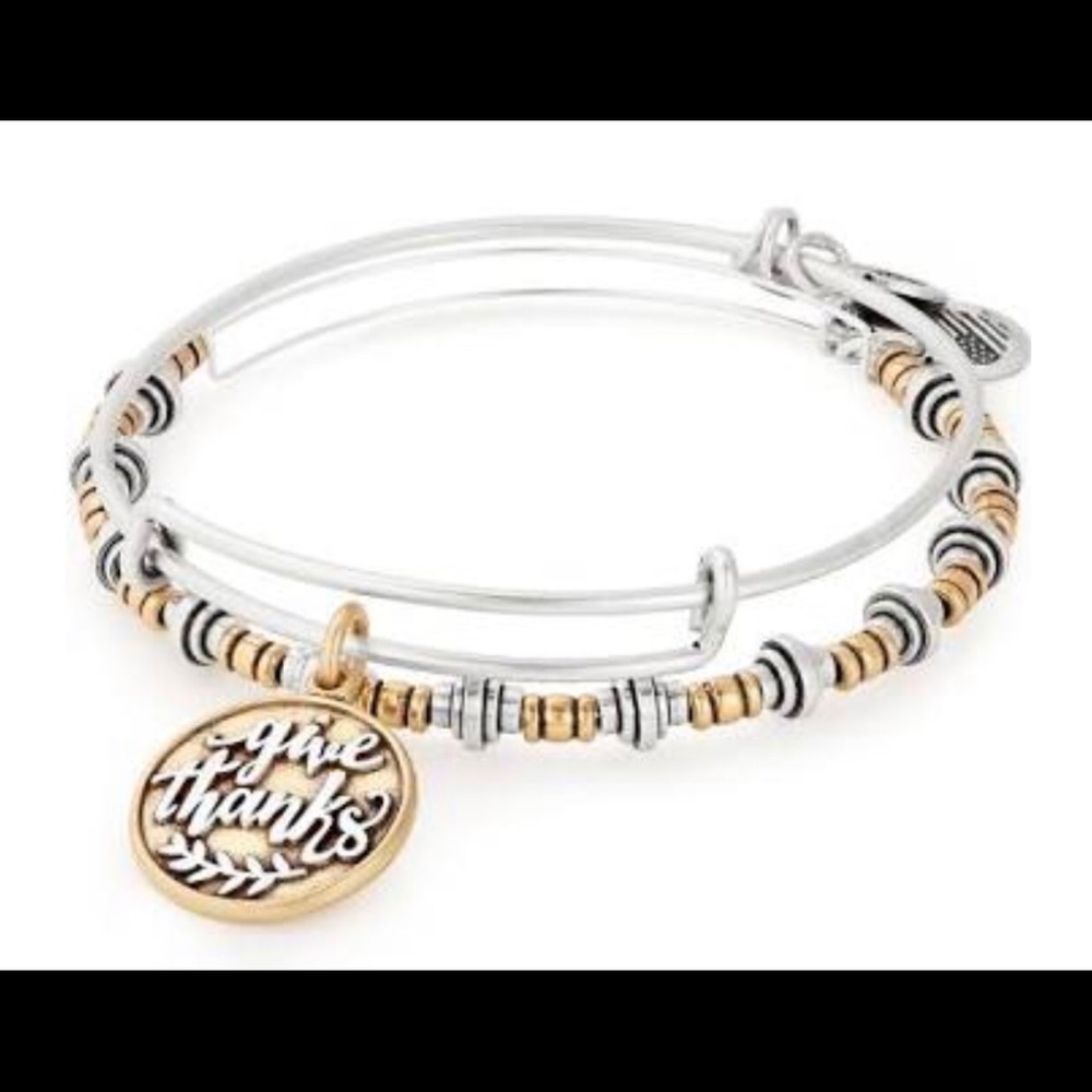 Alex and Ani Give Thanks set of 2